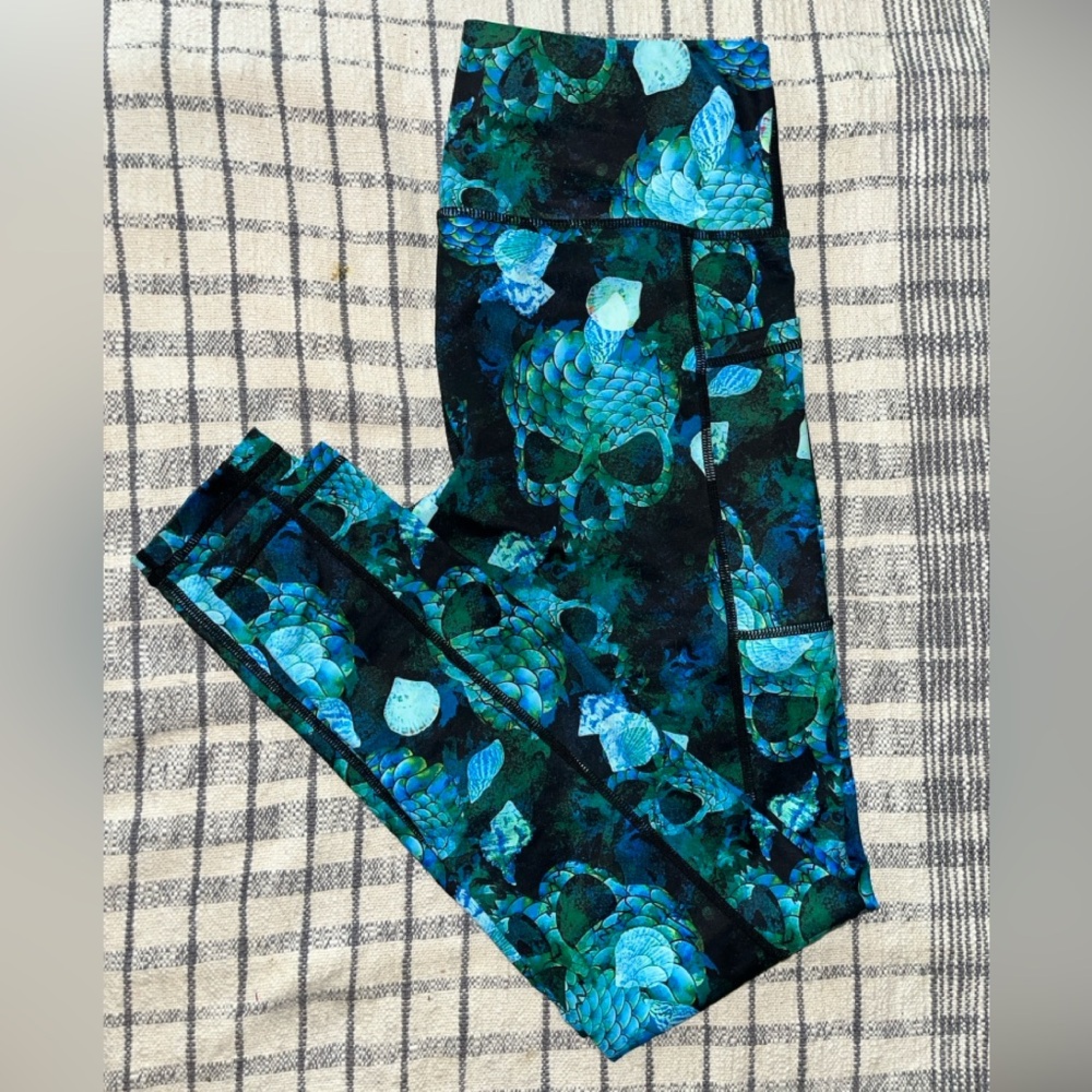 S FL Sea Green Mermaid Skull CVG